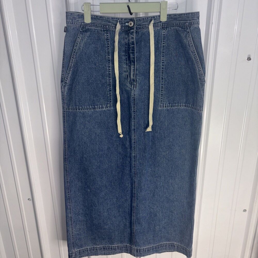 Vintage LAUREN RALPH LAUREN Denim Maxi Skirt Size Medium NWT